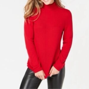 Red Turtleneck Sweater by Cashmere Charter Club